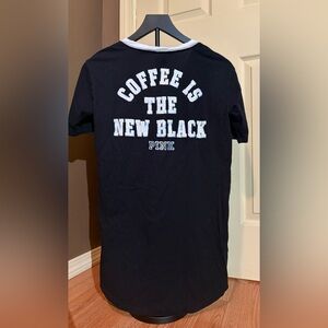 PINK Victoria's Secret Black Graphic Tee